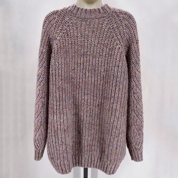 Falls Creek lavender knit cardigan - Picture 3 of 12